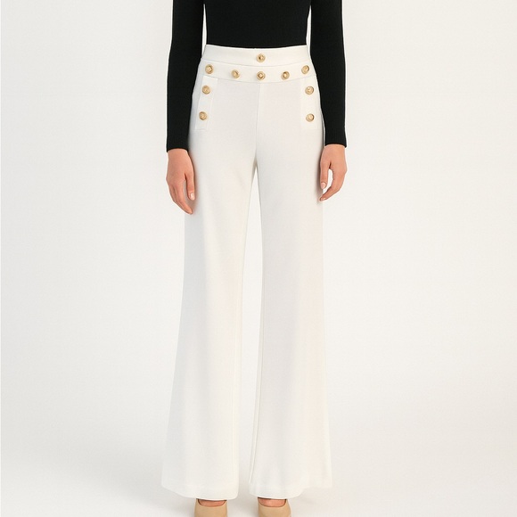 Lion Button Stretch Pants The Charmill - Picture 1 of 9